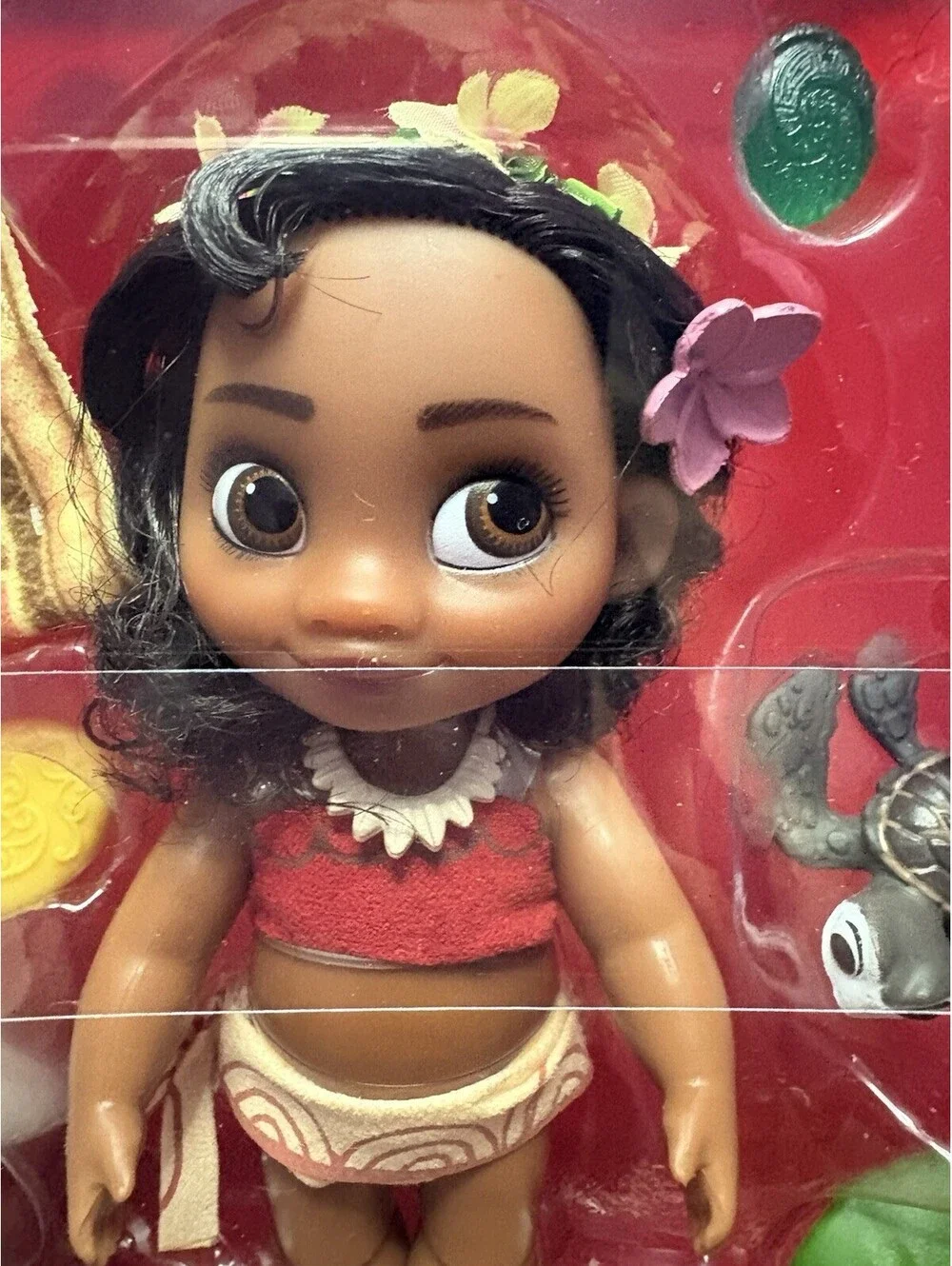 Disney Store Animator Collection Moana Mini Doll Playset Case New